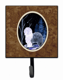 Old English Sheepdog Starry Night Artwork Leash or Key Holder