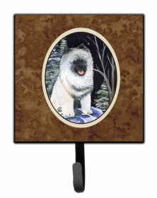 Keeshond 1 Starry Night Artwork Leash or Key Holder
