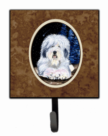 Old English Sheepdog 3 Starry Night Artwork Leash or Key Holder