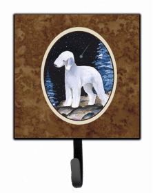 Bedlington Terrier Starry Night Artwork Leash or Key Holder
