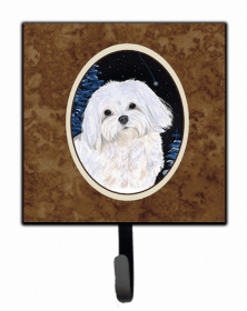 Maltese 1 Starry Night Artwork Leash or Key Holder