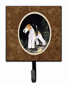 Wire Fox Terrier 2 Starry Night Artwork Leash or Key Holder