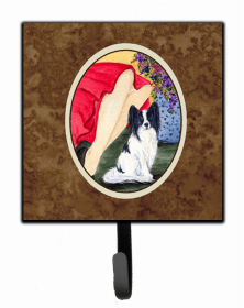 Papillon with Lady Leash or Key Holder