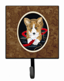 Corgi 2 Artwork Leash or Key Holder