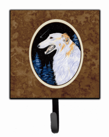 Borzoi 1 Artwork Leash or Key Holder