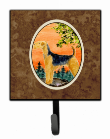 Airedale Terrier Artwork Leash or Key Holder