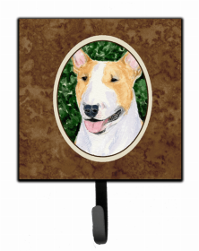 Bull Terrier 2 Artwork Leash or Key Holder