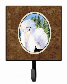 Bichon Frise 42 Artwork Leash or Key Holder