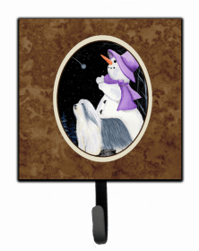 Bearded Collie 7 Artwork Leash or Key Holder