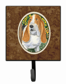 Basset Hound Artwork Leash or Key Holder