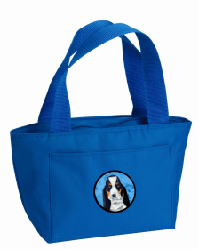 Basset Hound 2 Blue Lunch Bag