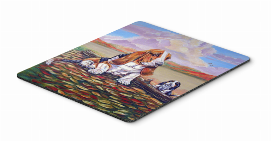 Basset Hound 1 Art Hot Pad or Trivet