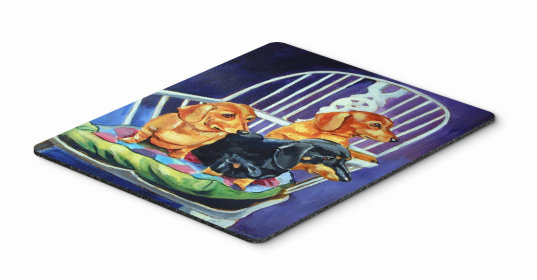 Dachshund 3 Art Hot Pad or Trivet