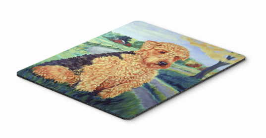 Airedale Terrier Art Hot Pad or Trivet