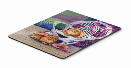 Pomeranian 3 Art Hot Pad or Trivet