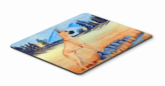Great Dane in field Artwork Mouse Pad