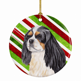 Cavalier King Charles Spaniel #2 Christmas Candy Ceramic Ornament