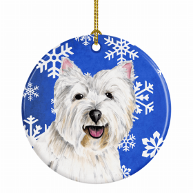 West Highland White Terrier #2 Winter Snowflakes Ornament