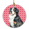 Bernese Mountain Dog Valentine's Day Ceramic Ornament