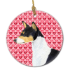 Basenji #2 Valentine's Day Ceramic Ornament