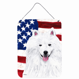 American Eskimo USA American Flag Wall or Door Hanging Prints