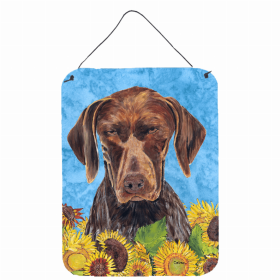 German Shorthaired Pointer Summer Flowers Design Wall or Door Hanging Prints