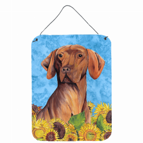 Vizsla Summer Flowers Design Wall or Door Hanging Prints