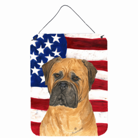 Bullmastiff USA American Flag Wall or Door Hanging Prints