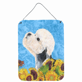 Dandie Dinmont Summer Flowers Design Wall or Door Hanging Prints