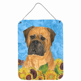 Bullmastiff Summer Flowers Design Wall or Door Hanging Prints