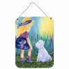West Highland White Terrier with Little Girl "Art" Wall or Door Hanging Prints