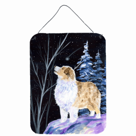Australian Shepherd 1 Starry Night Art Wall or Door Hanging Prints