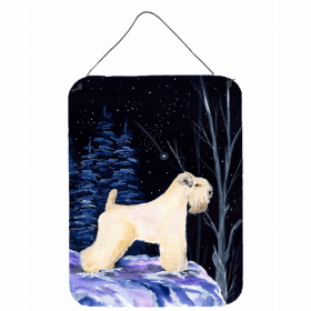 Soft Coated Wheaten Terrier 1 Starry Night Art Wall or Door Hanging Prints