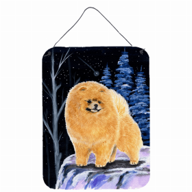 Pomeranian Starry Night Art Wall or Door Hanging Prints