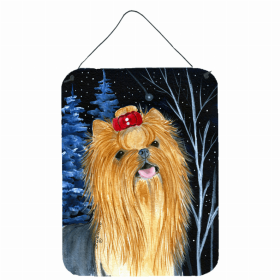 Yorkie Starry Night Art Wall or Door Hanging Prints