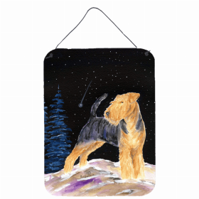 Welsh Terrier Starry Night Art Wall or Door Hanging Prints