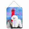Bichon Frise "with Lighthouse" Wall or Door Hanging Prints