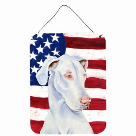 Great Dane #6 USA American Flag Wall or Door Hanging Prints