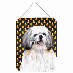 Shih Tzu Candy Corn Halloween Wall or Door Hanging Prints