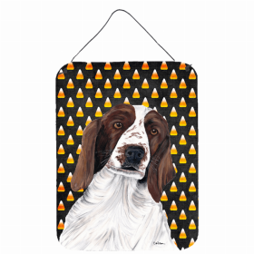 Welsh Springer Spaniel Candy Corn Halloween Wall or Door Hanging Prints