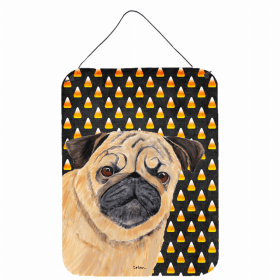 Pug #3 Candy Corn Halloween Wall or Door Hanging Prints