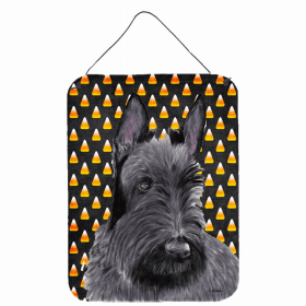 Scottish Terrier Candy Corn Halloween Wall or Door Hanging Prints
