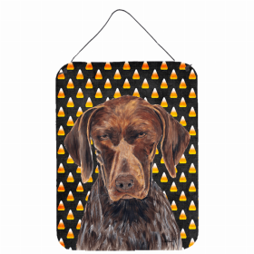 German Shorthaired Pointer Candy Corn Halloween Wall or Door Hanging Prints