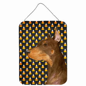 Doberman #2 Candy Corn Halloween Wall or Door Hanging Prints