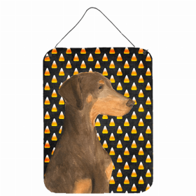 Doberman #3 Candy Corn Halloween Wall or Door Hanging Prints