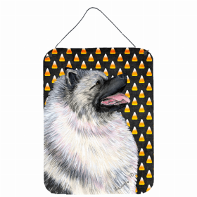 Keeshond Candy Corn Halloween Wall or Door Hanging Prints