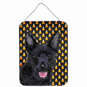 Australian Kelpie Candy Corn Halloween Wall or Door Hanging Prints