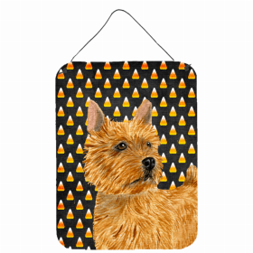Norwich Terrier #2 Candy Corn Halloween Wall or Door Hanging Prints