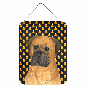 Bullmastiff Candy Corn Halloween Wall or Door Hanging Prints