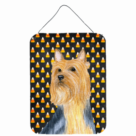 Silky Terrier Candy Corn Halloween Wall or Door Hanging Prints